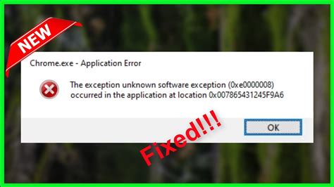 If the scan hasn't identified any malware, you can double-check by scanning with an external application like Malwarebytes. . The exception unknown software exception 0xe0000008 warzone
